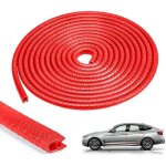 Protections bord portire de voiture 10m protection portiere voiture (10m rouge