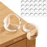 Protection coin de table bebe - 24 pcs - silicone souple - rduction des chocs - blanc - bb