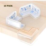 Protection coin de table - yolistar - 10pcs - transparent - grande taille - forte adh�rence doux