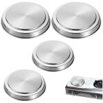 Protection cuisini�re �lectrique couvre plaque en acier lot de 4 acier inox �16 et 20 cm mat
