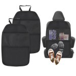Protections dossier de si�ge - organisateur voiture enfant - imperm�able - 2 pi�ces - noir - polyester ...
