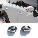 Coques de rétroviseurs pour mini one cooper clubman r55 en acier chromé argent Coques de rétroviseurs pour mini one cooper clubman r55 en acier chromé argent