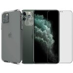 Protection intégrale verre trempé pour iphone 11 pro max + verre trempé caméra arrière + coque souple ... Protection intégrale verre trempé pour iphone 11 pro max + verre trempé caméra arrière + coque souple ...