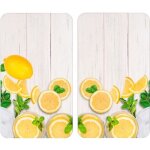 Wenko - 2 couvre - plaques universel design citrons - 30 x 52 cm - jaune Wenko - 2 couvre - plaques universel design citrons - 30 x 52 cm - jaune