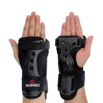 Protection poignet coussinets guard pour ski et roller skating - noir - conception molle
