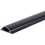 Tru components protge - cbles 1571661 pvc noir nombre de canaux: 1 1000 mm contenu: 1 m moulure - goulotte ...