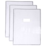 Protge - cahiers cristal luxe 22 / 100me 24x32 transparent incolore - calligraphe - lot de 3