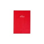 Prot�ge - cahier - clairefontaine - grain cuir - 20 / 100�me - 17x22 cm - rouge groseille