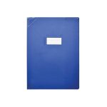 Protge - cahier - elba - pvc 150 strong line - 24x32 cm - opaque bleu