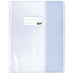 Protge - cahier pvc - apli - 17x22 cm - incolore - grain lisse - conforme reach