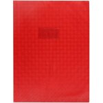 Protge - cahier pvc opaque sans rabat - calligraphe - 24 x 32 cm - rouge