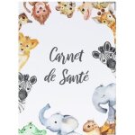 Prot�ge carnet de sant� animaux de la jungle - marque - mod�le - b�b� - mixte