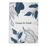 Prot�ge carnet de sant� b�b� fille gar�on ? pochette carnet de sant� ? fabriqu� en france ? motifs feuilles ...