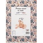 Protge carnet sant enfant personnalisable couleur motif en paon color pop - france 22 x 16 cm