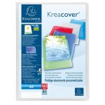 Protège - documents a4 personnalisable exacompta kreacover incolore 160 vues - 80 pochettes Protège - documents a4 personnalisable exacompta kreacover incolore 160 vues - 80 pochettes