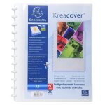 Protège - documents à anneaux et pochettes détachables kreacover® 60 vues - a4 Protège - documents à anneaux et pochettes détachables kreacover® 60 vues - a4