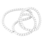 Protege gaine - faisceau electrique pour trottinette type spirale blanc 110cm - selection p2r -