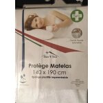 Housse protge matelas - blanc - 140 x 190 cm - anti - acarien - hypoallergnique - impermable