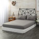 Protège matelas 140x190 hauteur 30cm - leoclotho - gris - impermeable - alèse impermeable respirante Protège matelas 140x190 hauteur 30cm - leoclotho - gris - impermeable - alèse impermeable respirante