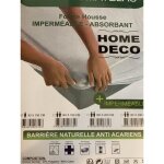 Protège matelas - by home deco - 90 x 190 cm - imperméable - anti - acariens - hygiénique Protège matelas - by home deco - 90 x 190 cm - imperméable - anti - acariens - hygiénique