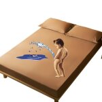 Prot�ge matelas en coton impermeable 120x190 cm bonnet 30cm drap housse anti - acariens hypoallergique ...