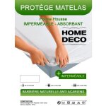 Protge matelas - impermable - absorbant - 160 x 200 cm - anti - acariens - blanc
