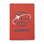 Protge passeport - kikkerland - rouge -