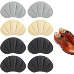 Protege talon chaussure ponge semelle talon antidrapant - 4 paires - noir gris beige