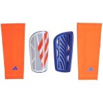 Protge - tibias - adidas - tiro league - couleur bleu moyen - mixte - blanc / rouge
