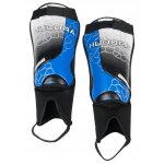 Protge tibias et cheville pour enfant - hudora - taille m - bleu noir et gris - football