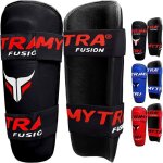 Prot�ge - tibias kickboxing mytra fusion - kick boxing arts martiaux - noir