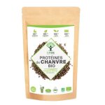 Protine de chanvre bio - 50% de protines - poudre de graine de chanvre - conditionn en france - 500g ...