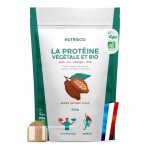 Protine vgtale bio - pois riz chia & courge - alternative  la whey - riche en bcaa - saveur cacao ...
