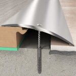 Proviston barre de seuil 70 x 6. 55 x 930 mm profil mtallique de haute qualit aluminium argent