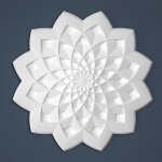 Proviston rosace de stuc polystyr�ne diam�tre 631 mm blanc haute qualit� stable montage facile rosace ...