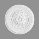 Proviston rosace de stuc polystyrne diamtre 300 mm blanc haute qualit stable montage facile rosace ...