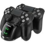 Ps4 dual dock charge usb avec indicateur led station daccueil de chargeur pour ps4 / ps4 slim / ps4 pro ...