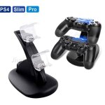 Pour ps4 play station 4 - ps4 pro - ps4 mince contr�leur double manette chargeur 2led usb de charge support ...