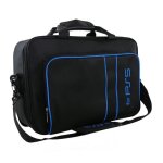 Compatible avec ps5 sac de transport - portable en bandouli�re (bleu) - grande capacit� - sac de protection ...