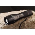 Lampe torche led cree xm - l t6 2000lm 5 modes + zoom - noir - aluminium - extérieur Lampe torche led cree xm - l t6 2000lm 5 modes + zoom - noir - aluminium - extérieur