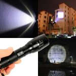 Puissante lampe torche led cree xm - l t6 2000lm 5 modes + zoom waterproof + 2 batteries 18650 + 1 chargeur ... Puissante lampe torche led cree xm - l t6 2000lm 5 modes + zoom waterproof + 2 batteries 18650 + 1 chargeur ...