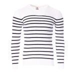 Pull blanc / marine homme redskins marin