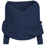 Pull femme chaud tricot pulls haut charpe avec manches femme echarpe foulard chle elgant  manches ...