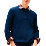 Pull marine homme tommy hilfiger linears