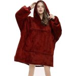 Pull plaid - sweat  capuche oversize - couverture super douce et chaude - plaid capuche adulte homme ...