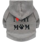 Pull sweat gris - molletonn  capuche pour chien - taille m