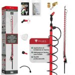 Pulmic kit pulv�risation pro complet lance t�lescopique 5 m fibre verre / carbone buses + adaptateurs ...