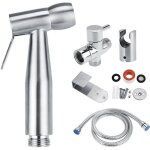 Douchette bidet - shattaff - acier inoxydable - �conomie deau - 770g - facile � utiliser
