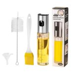Pulv�risateur dhuile premium100 ml spray cuisine anti - goutte huile en verre avec distributeur accessoires ...