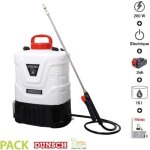 Pulv�risateur �lectrique 200w 16 litres � dos batterie 2ah et chargeur dunsch du86020 - 16